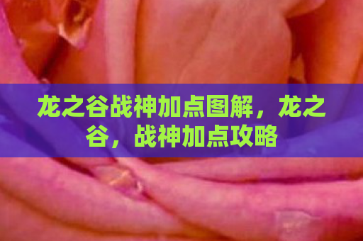 龙之谷战神加点图解，龙之谷，战神加点攻略