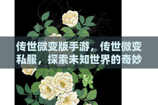 传世微变版手游，传世微变私服，探索未知世界的奇妙之旅