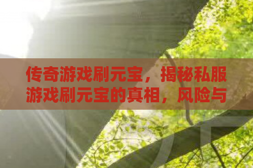 传奇游戏刷元宝，揭秘私服游戏刷元宝的真相，风险与后果