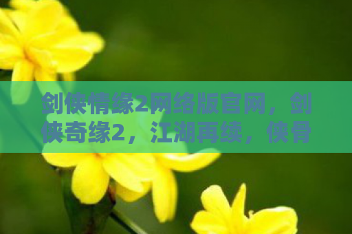 剑侠情缘2网络版官网，剑侠奇缘2，江湖再续，侠骨柔情再燃