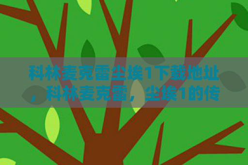 科林麦克雷尘埃1下载地址，科林麦克雷，尘埃1的传奇