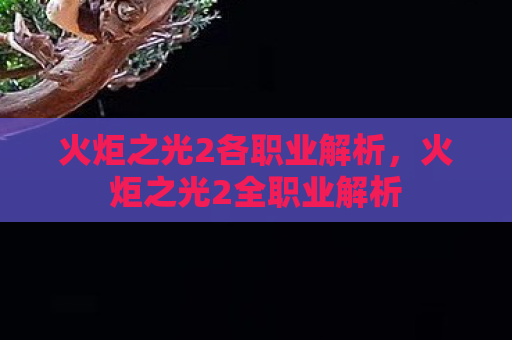 火炬之光2各职业解析，火炬之光2全职业解析