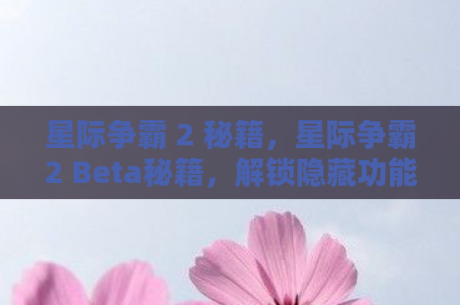 星际争霸 2 秘籍，星际争霸2 Beta秘籍，解锁隐藏功能，提升游戏技巧