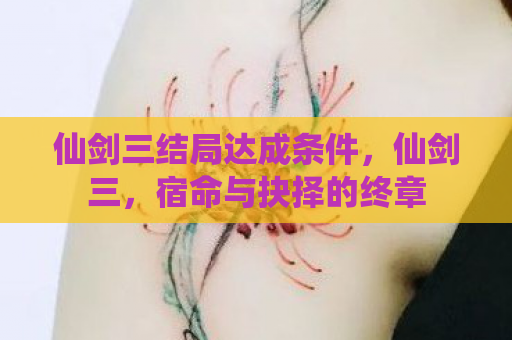 仙剑三结局达成条件，仙剑三，宿命与抉择的终章