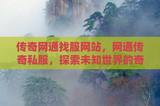 传奇网通找服网站，网通传奇私服，探索未知世界的奇幻之旅