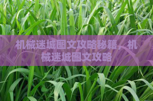 机械迷城图文攻略秘籍，机械迷城图文攻略