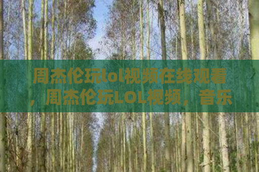 周杰伦玩lol视频在线观看，周杰伦玩LOL视频，音乐才子跨界游戏界的精彩瞬间