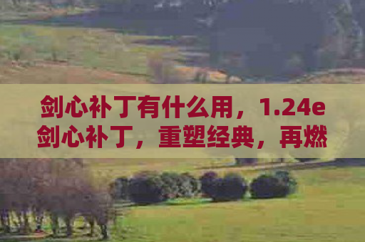 剑心补丁有什么用，1.24e剑心补丁，重塑经典，再燃剑心