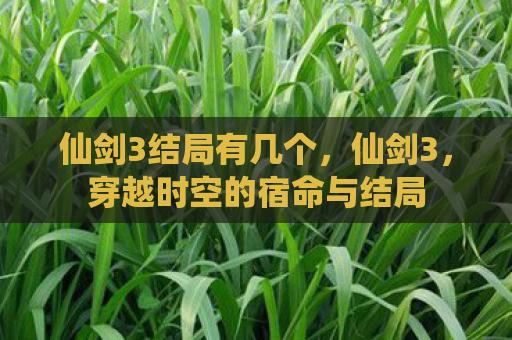 仙剑3结局有几个，仙剑3，穿越时空的宿命与结局