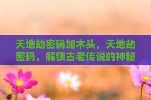 天地劫密码加木头，天地劫密码，解锁古老传说的神秘钥匙