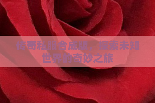 传奇私服合成版，探索未知世界的奇妙之旅