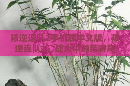 叛逆连队2手机版中文版，叛逆连队2，战火中的荣耀与牺牲