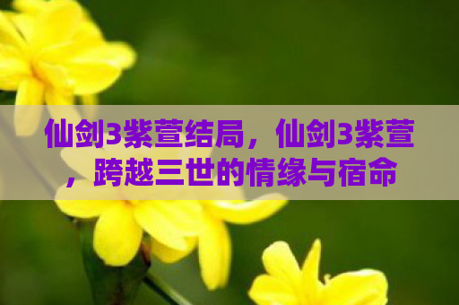 仙剑3紫萱结局，仙剑3紫萱，跨越三世的情缘与宿命